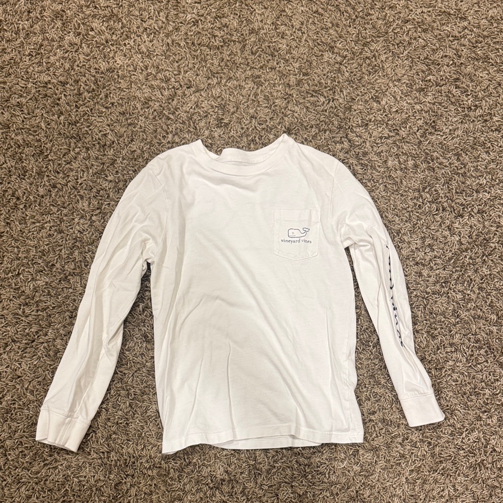Vineyard Vines White Long Sleeve Kids Tee